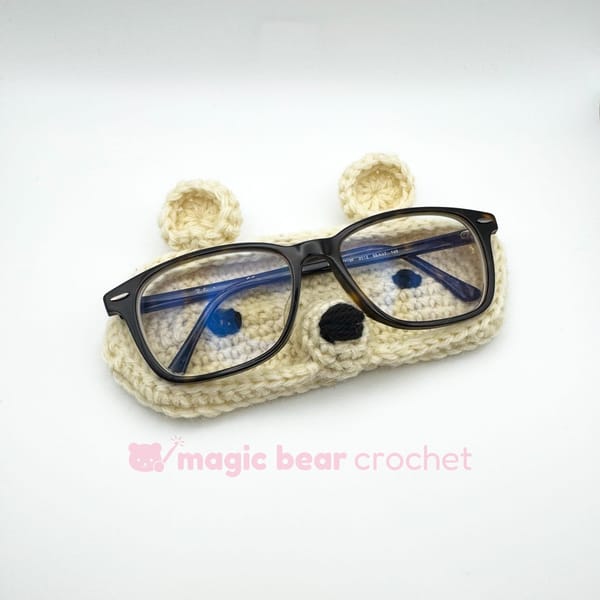 Bear Animal Glasses Holder Crochet Pattern